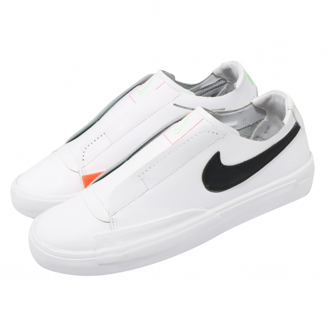 Nike WMNS Blazer Slip White Black Green Strike CJ1651102