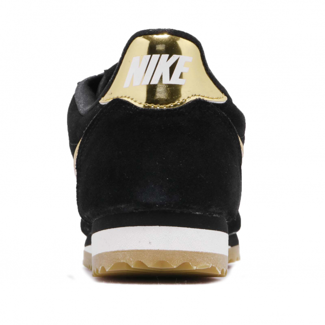 Nike Cortez Leather Black/Metallic Gold Under Retail — Sneaker Shouts