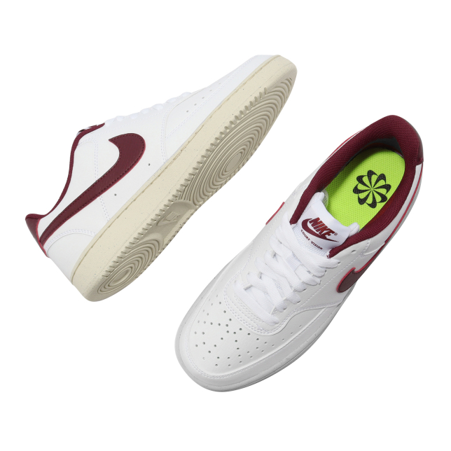 Nike WMNS Court Vision Low Next Nature White Team Red