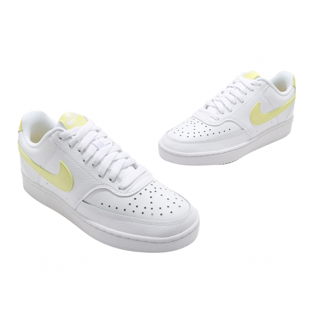 Nike WMNS Court Vision Low White Light Zitron Bright Mango