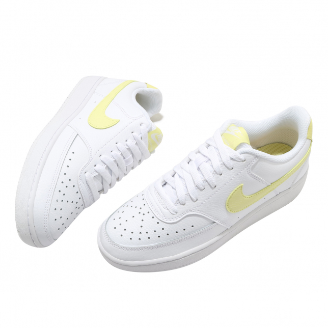 Nike WMNS Court Vision Low White Light Zitron Bright Mango