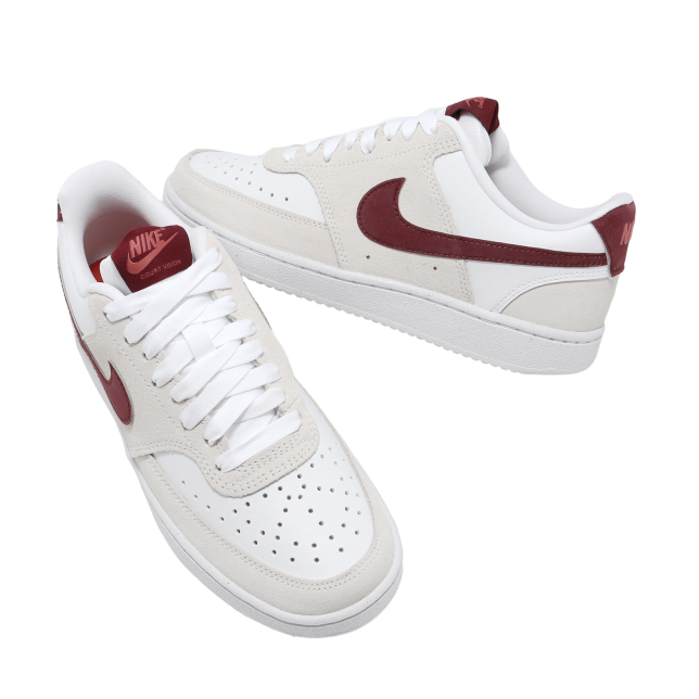 Nike Wmns Court Vision Low White / Team Red