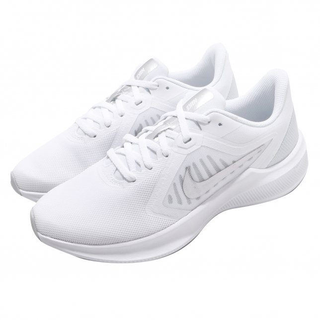 Nike WMNS Downshifter 10 White Metallic Silver - Mar 2020 - CI9984100