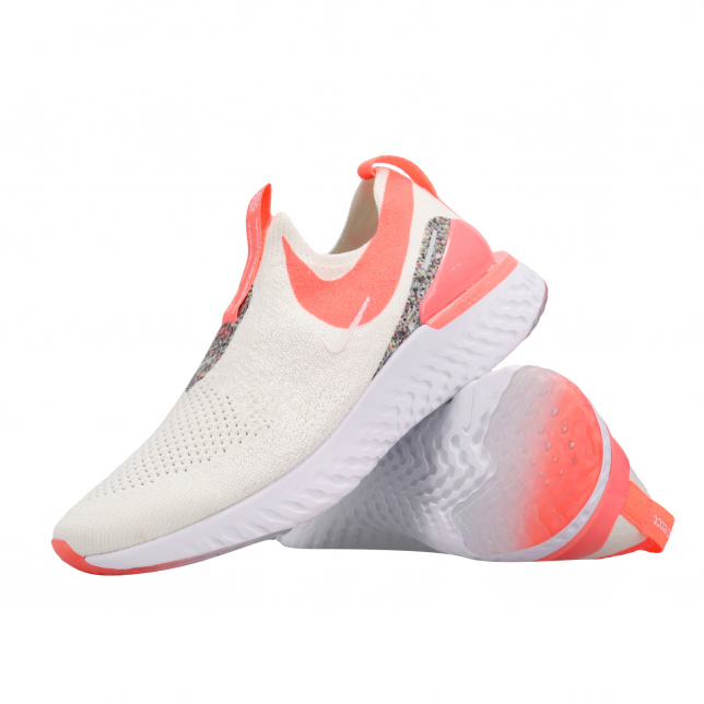 Nike WMNS Epic Phantom React Flyknit White Lava Glow