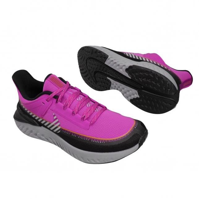 Nike WMNS Legend React 2 Shield Fire Pink Metallic Silver BQ3383600 ...