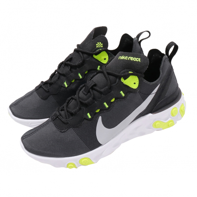 Nike WMNS React Element 55 Black Wolf Grey