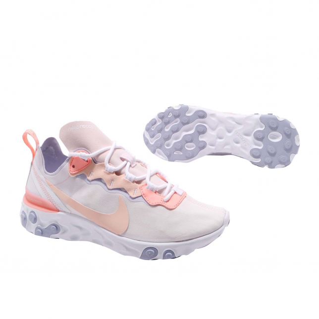 Nike WMNS React Element 55 Pale Pink Washed Coral BQ2728601