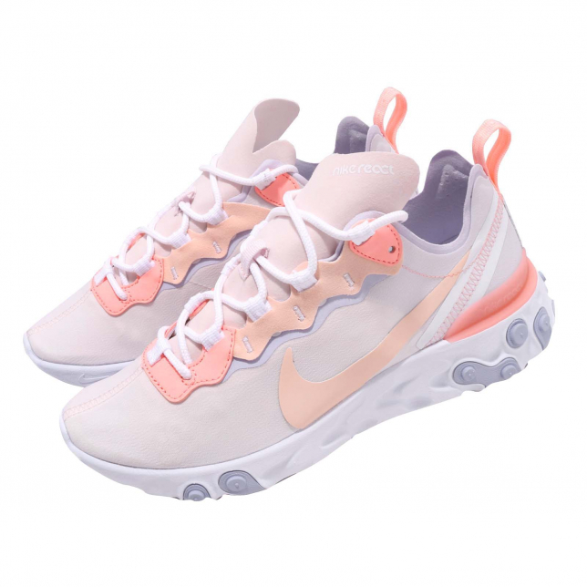 nike react element 55 pale pink washed coral