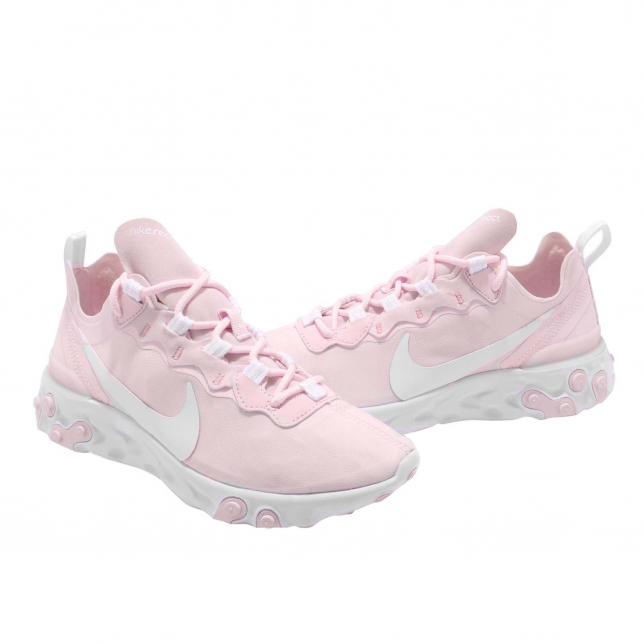 Nike react element 55 women's pale pink hotsell