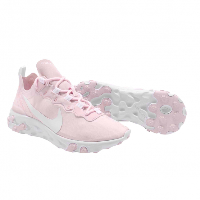 Nike WMNS React Element 55 Pale Pink White