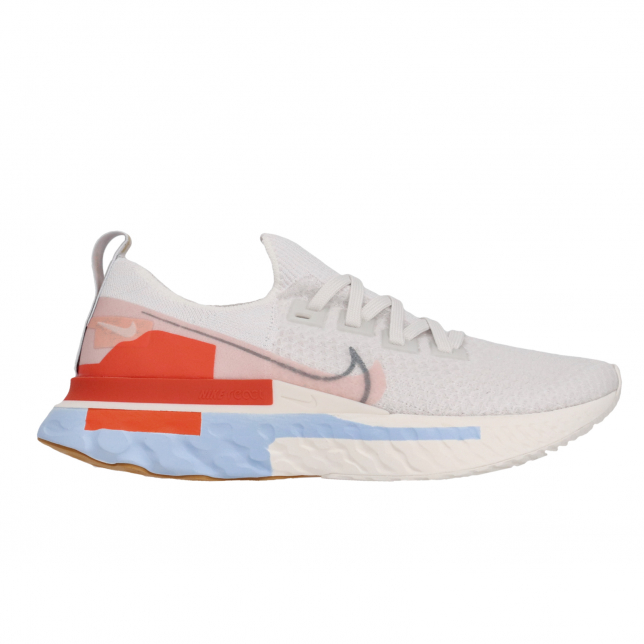 Nike WMNS React Infinity Run Flyknit PRM Platinum Tint Washed Coral