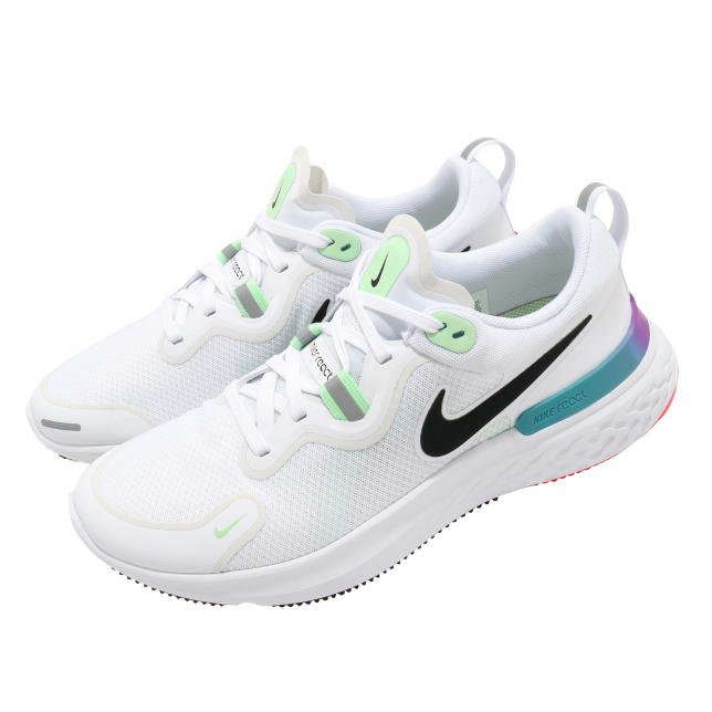 Nike WMNS React Miler White Black Vapor Green