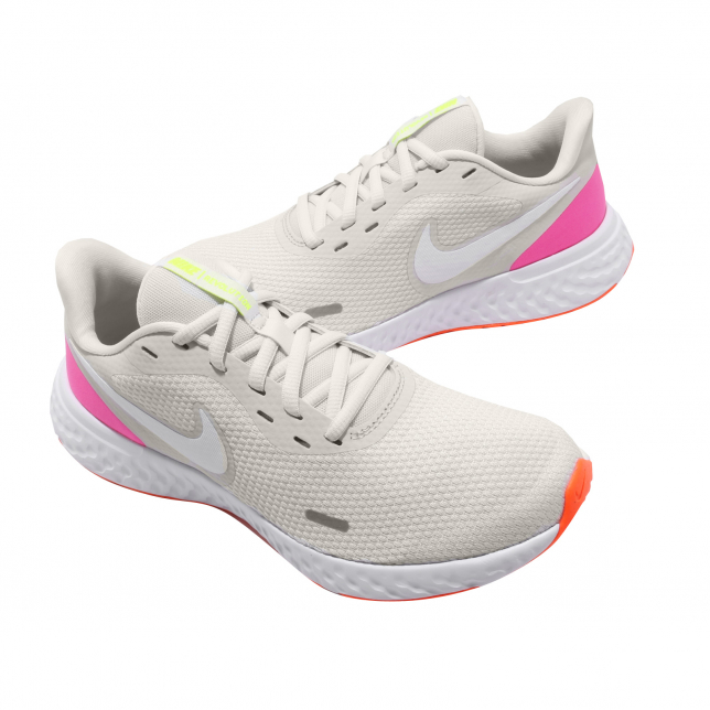 Nike WMNS Revolution 5 Platinum Tint White Pink Blast