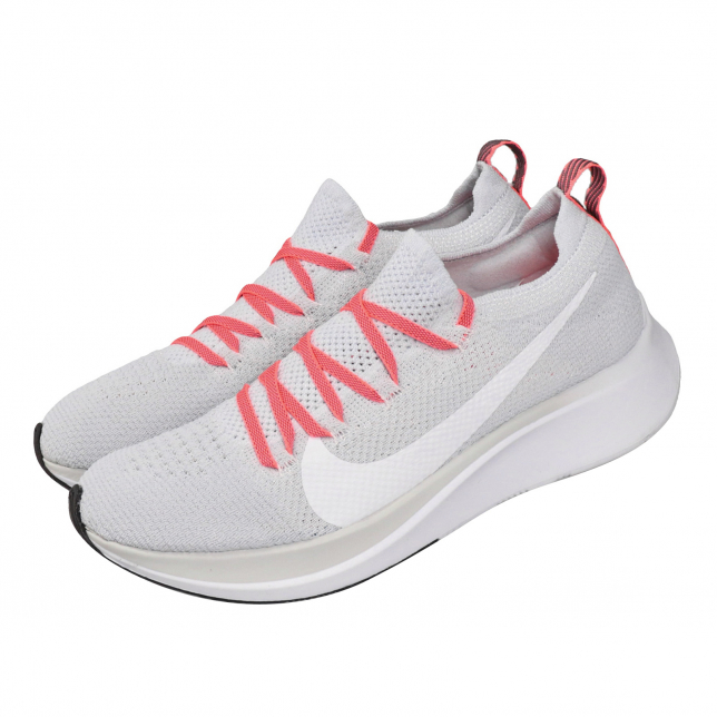 Nike WMNS Zoom Fly Flyknit Pure Platinum White Lava Glow AR4562003