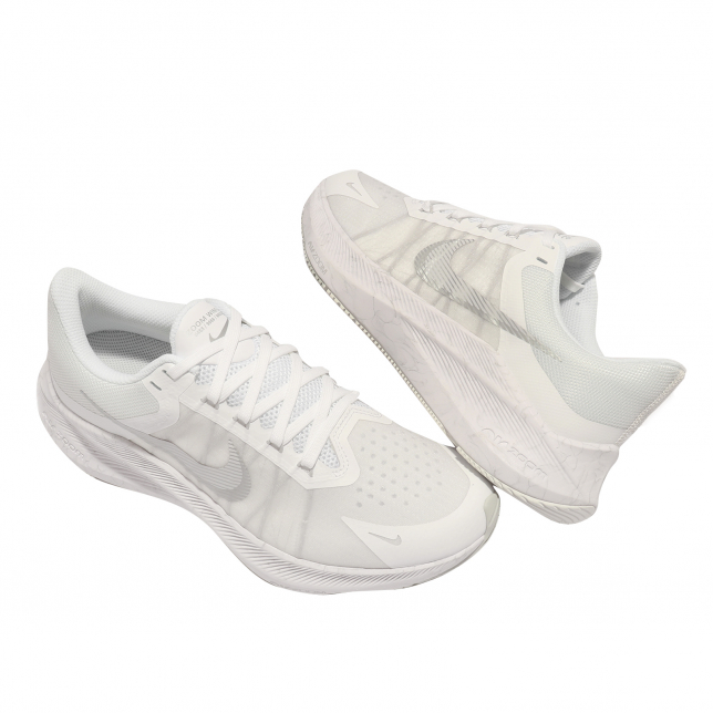 Nike WMNS Zoom Winflo 8 White Metallic Silver CW3421104