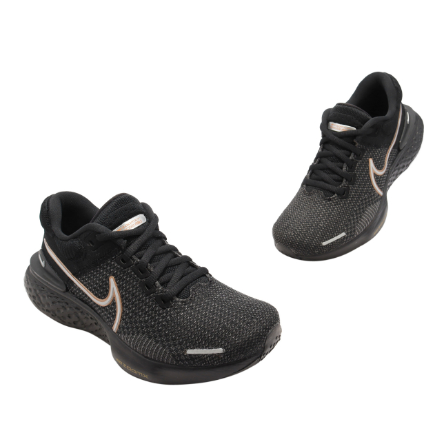 Nike WMNS ZoomX Invincible Run Flyknit 2 Black Metallic Silver