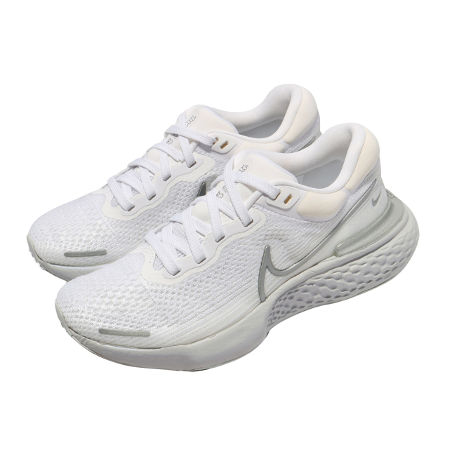 Nike WMNS ZoomX Invincible Run Flyknit White Metallic Silver CT2229101