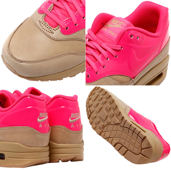 Nike Women's Air Max 1 VT QS - Vachetta Tan / Pink Flash 615868202