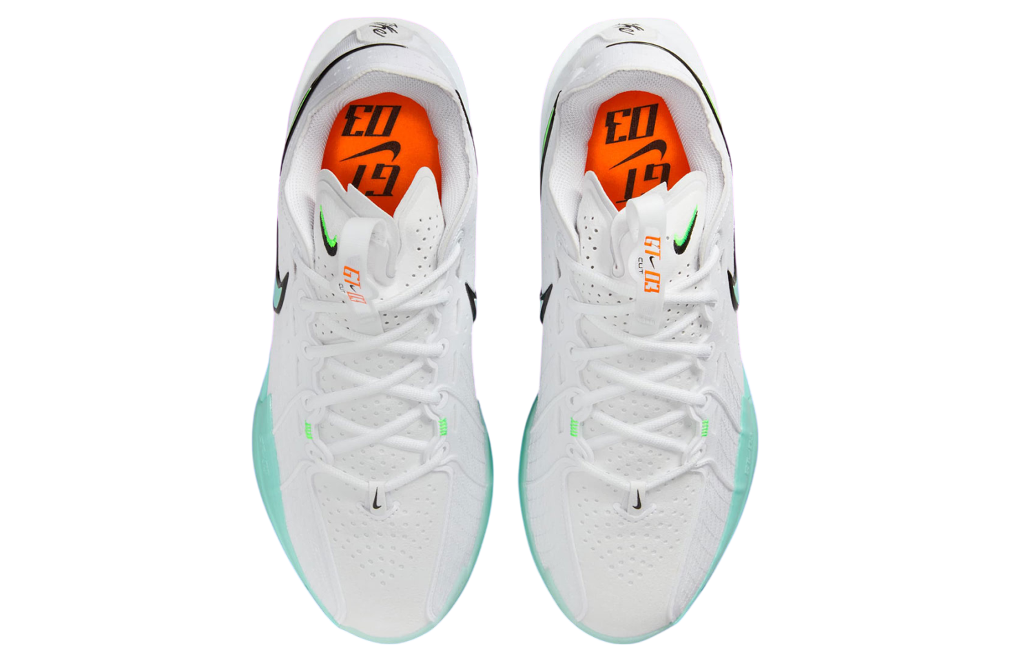 Nike Zoom Gt Cut 3 White / Bleached Turquoise