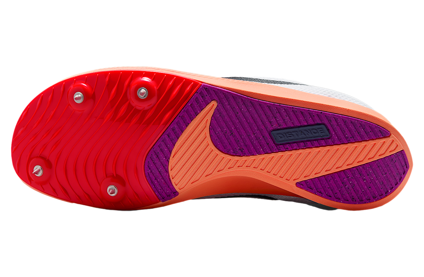 Nike Zoom Rival Distance White / Bright Crimson