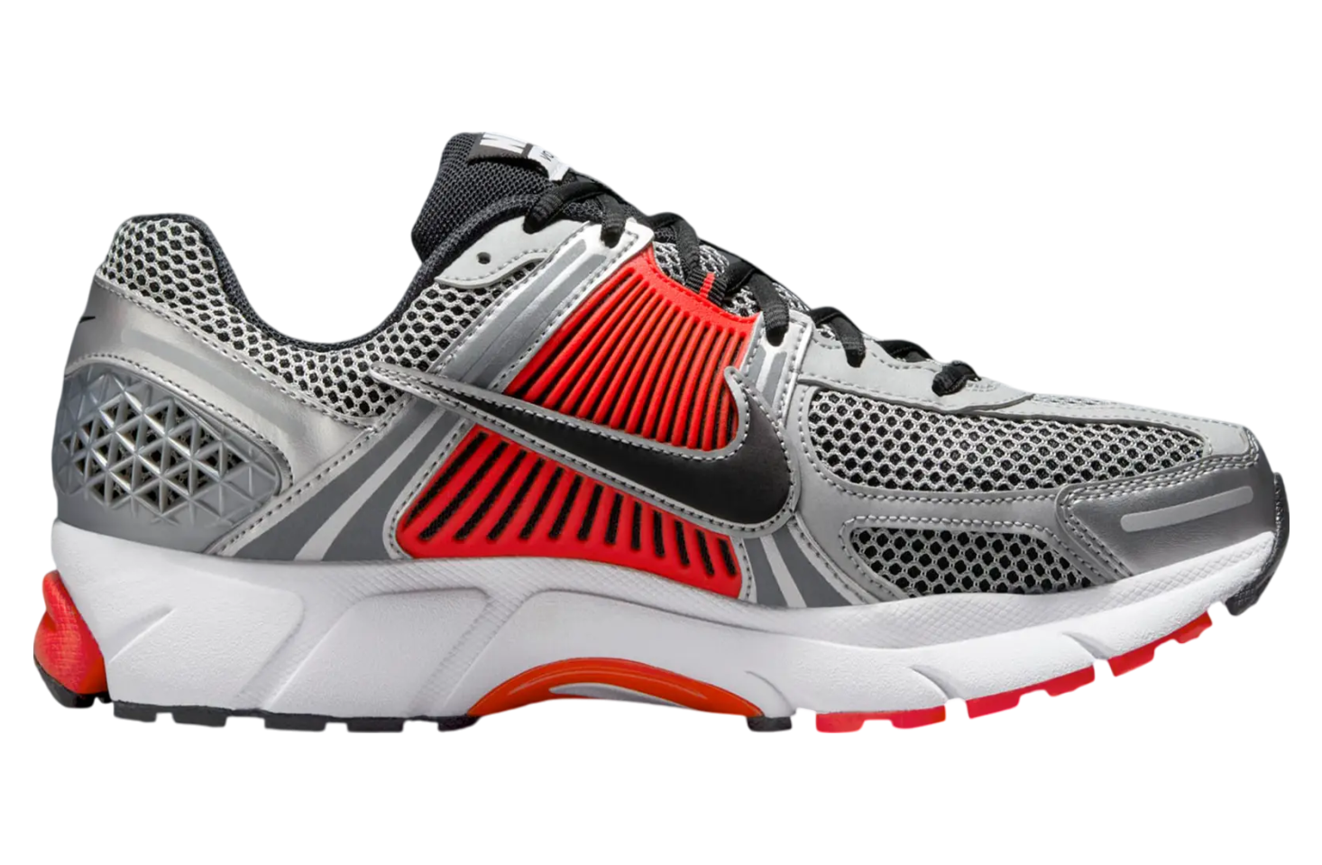 Nike Zoom Vomero 5 Metallic Silver / Bright Crimson