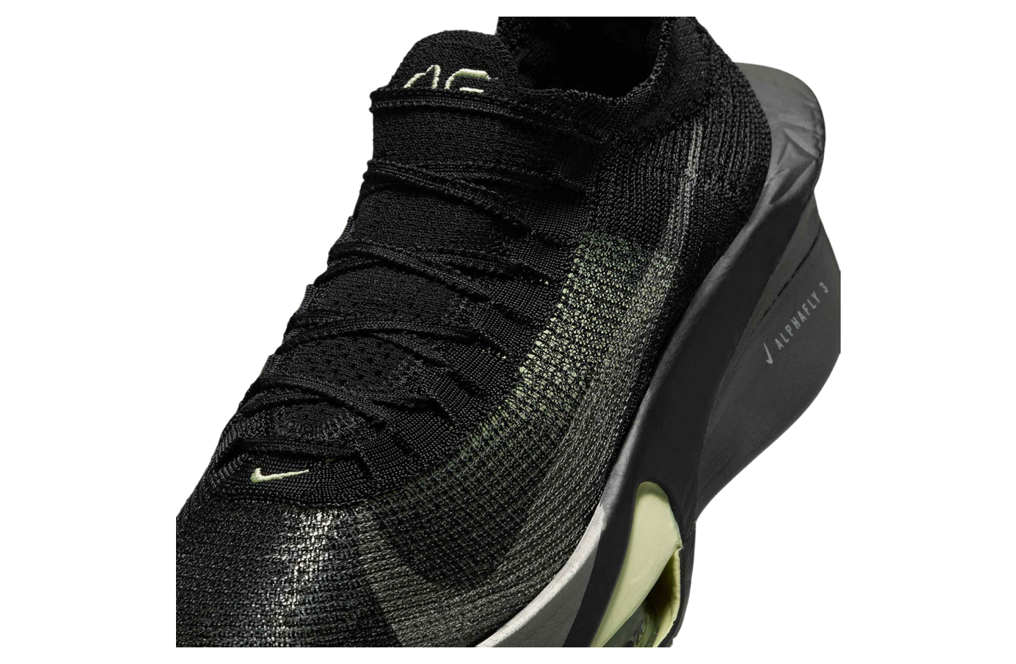 Nike ZoomX AlphaFly 3 Black / Metallic Medium Ash