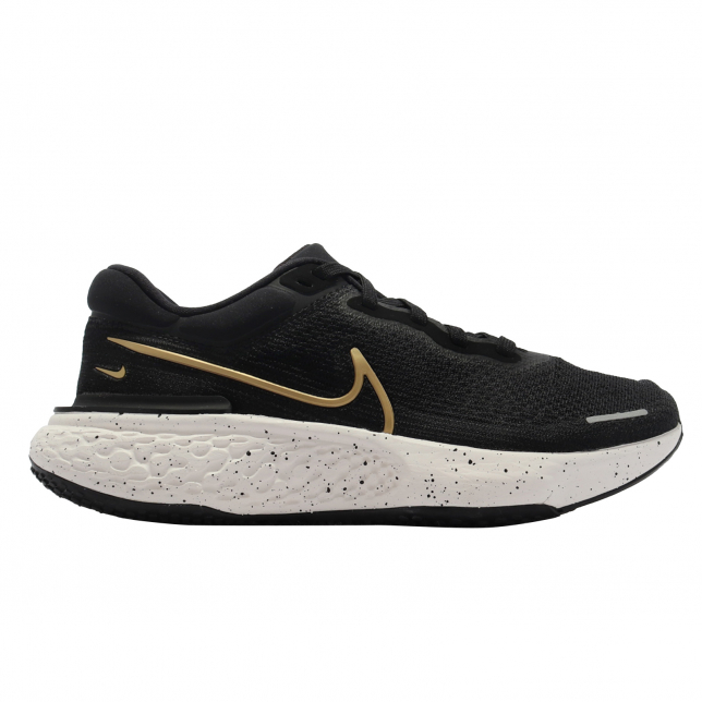 Nike ZoomX Invincible Run Flyknit Black Metallic Gold