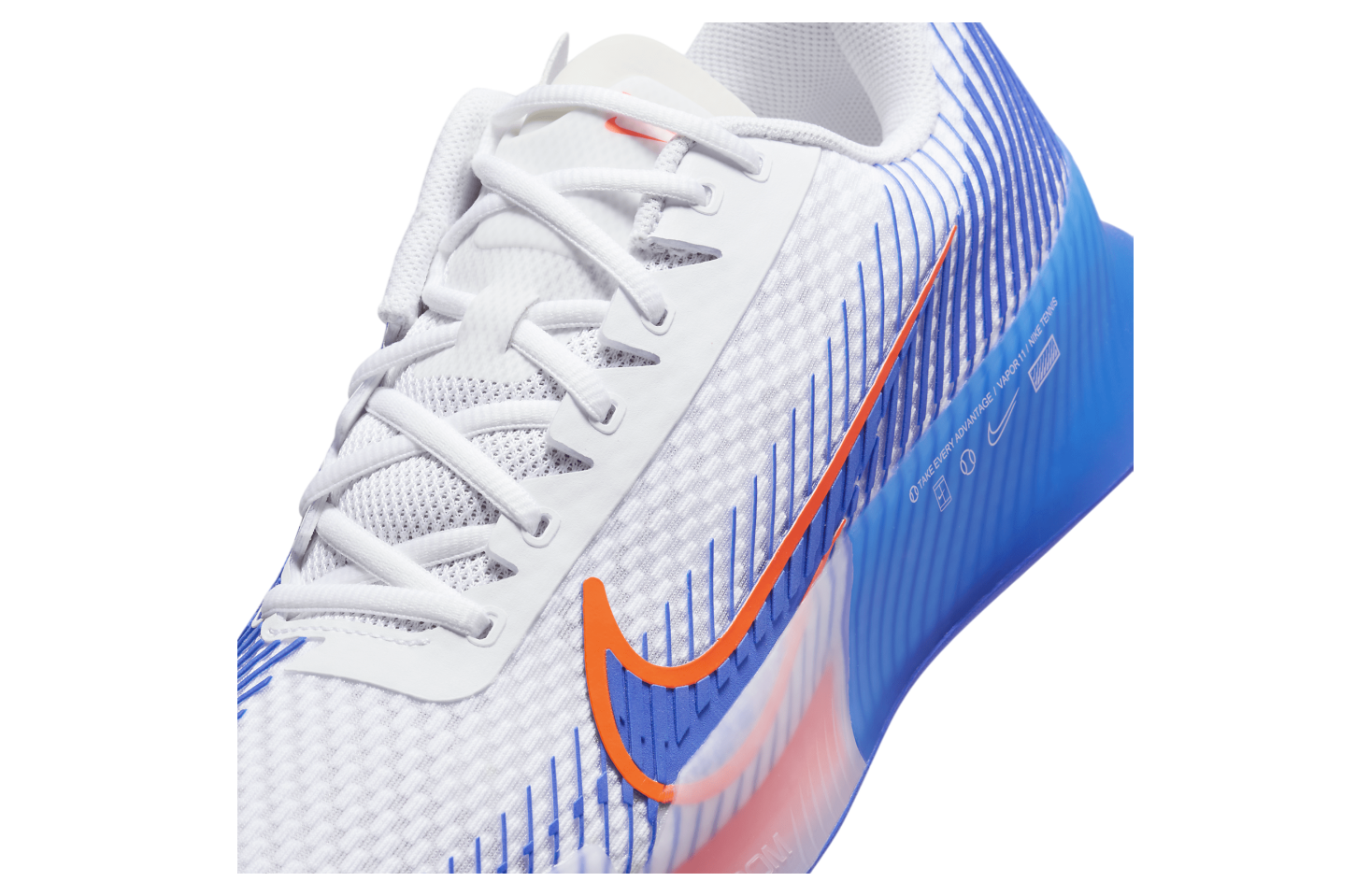 Nikecourt Air Zoom Vapor 11 White / Hyper Crimson (Hard Court)