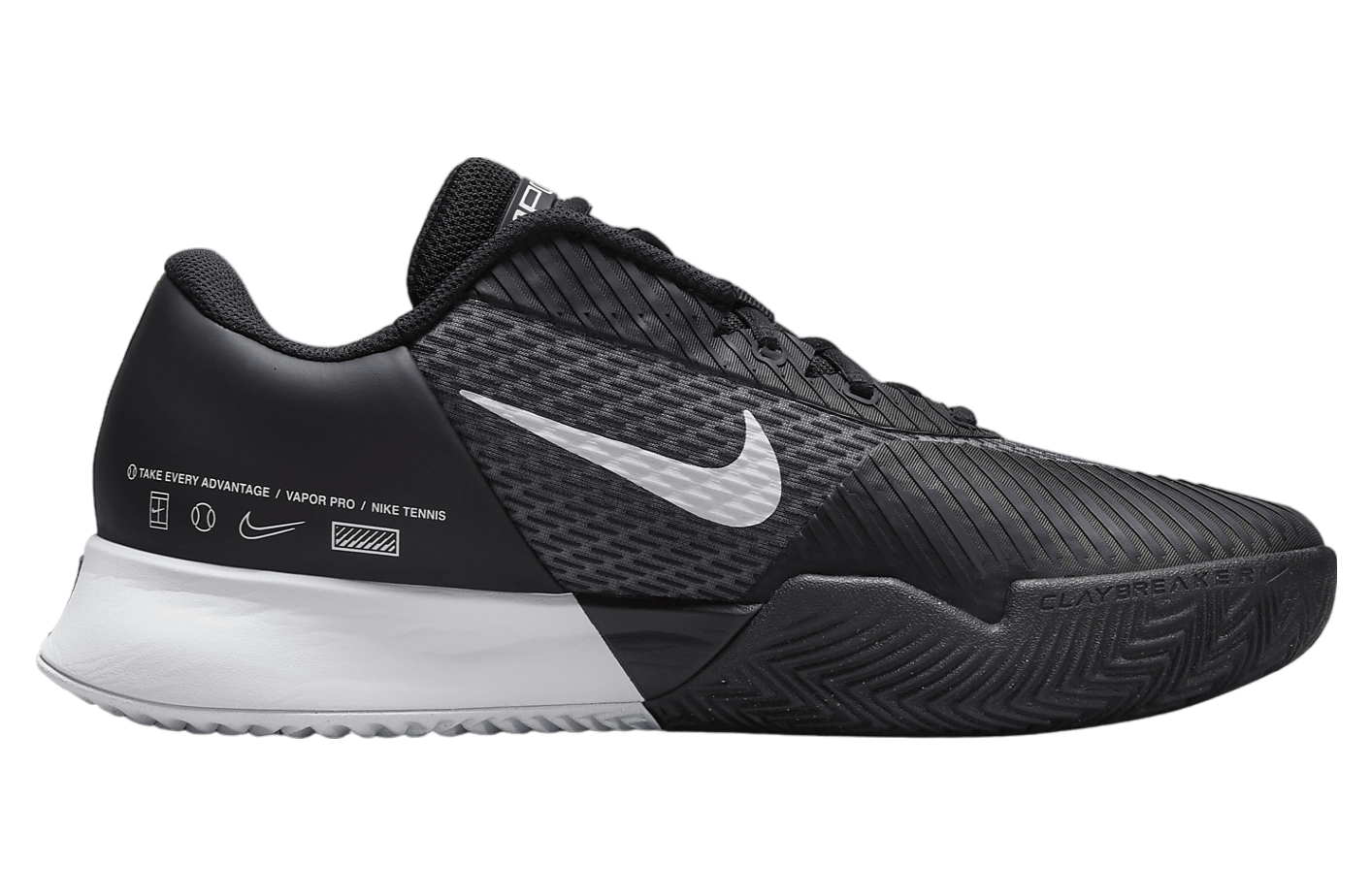 NikeCourt Air Zoom Vapor Pro 2 Black / White (Clay Court)