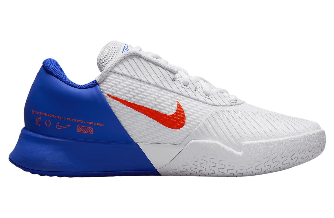 Nikecourt Air Zoom Vapor Pro 2 White / Hyper Royal (Hard Court)