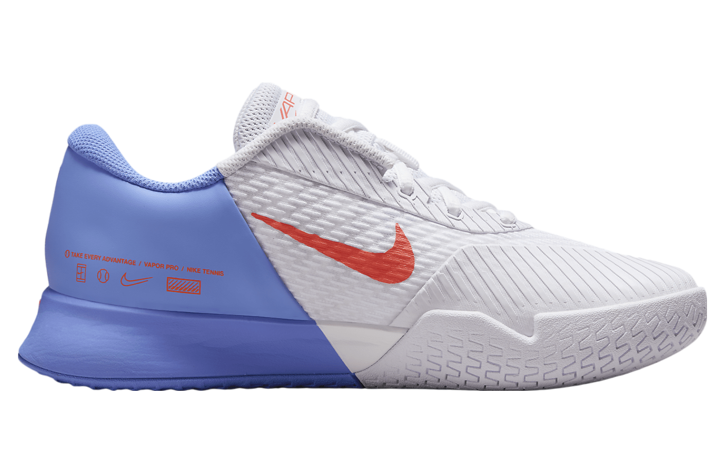 Nikecourt Air Zoom Vapor Pro 2 WMNS White / Royal Pulse (Hard Court)