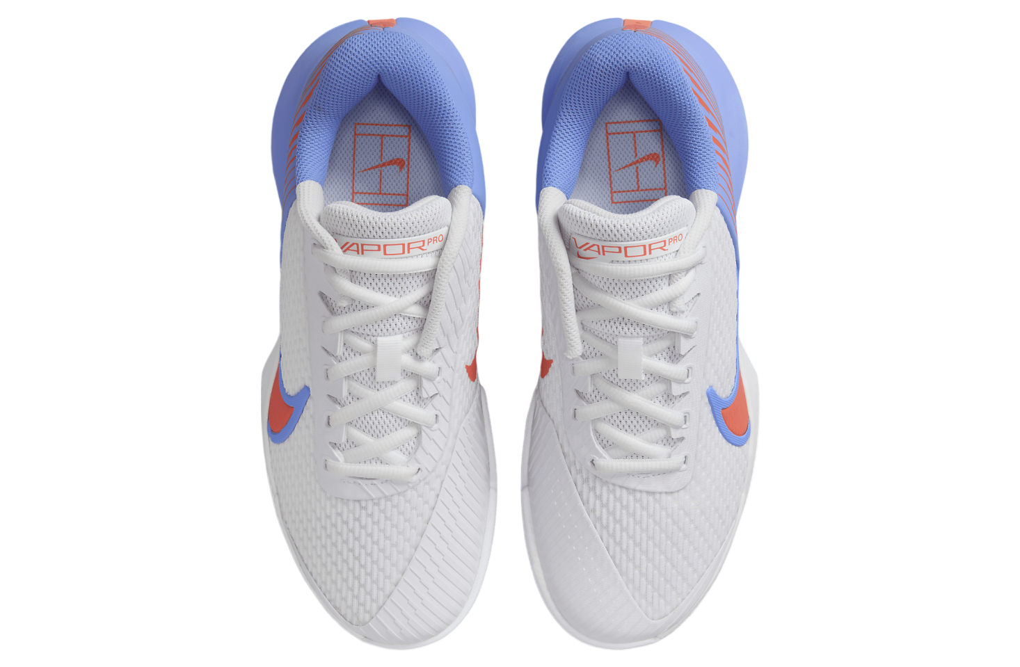 Nikecourt Air Zoom Vapor Pro 2 WMNS White / Royal Pulse (Hard Court)