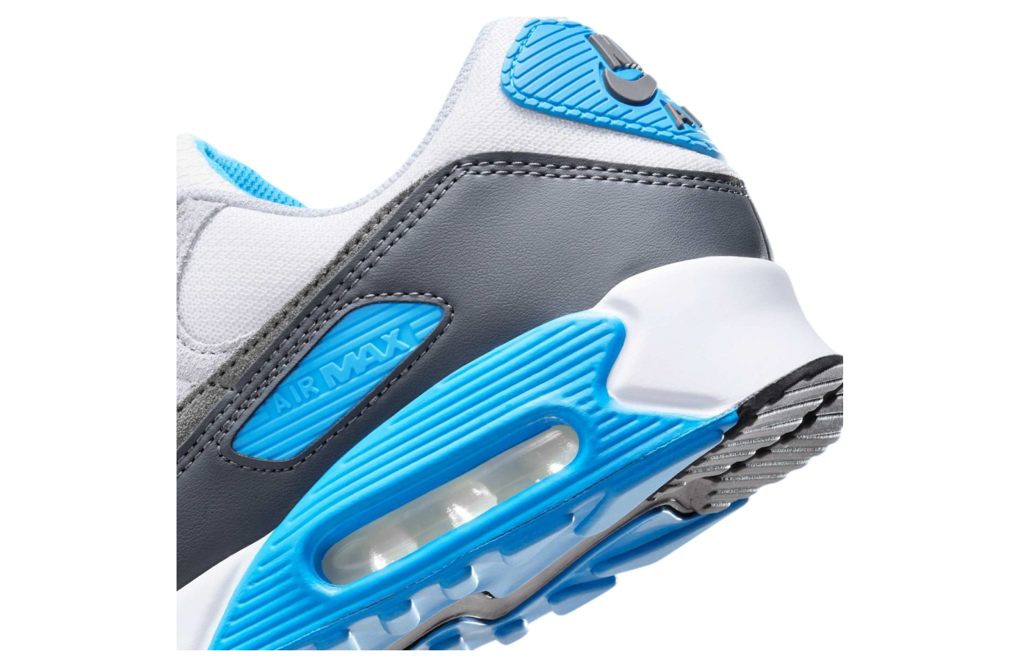 Nikes Air Max 90 Platinum Tint / Blue Lightning