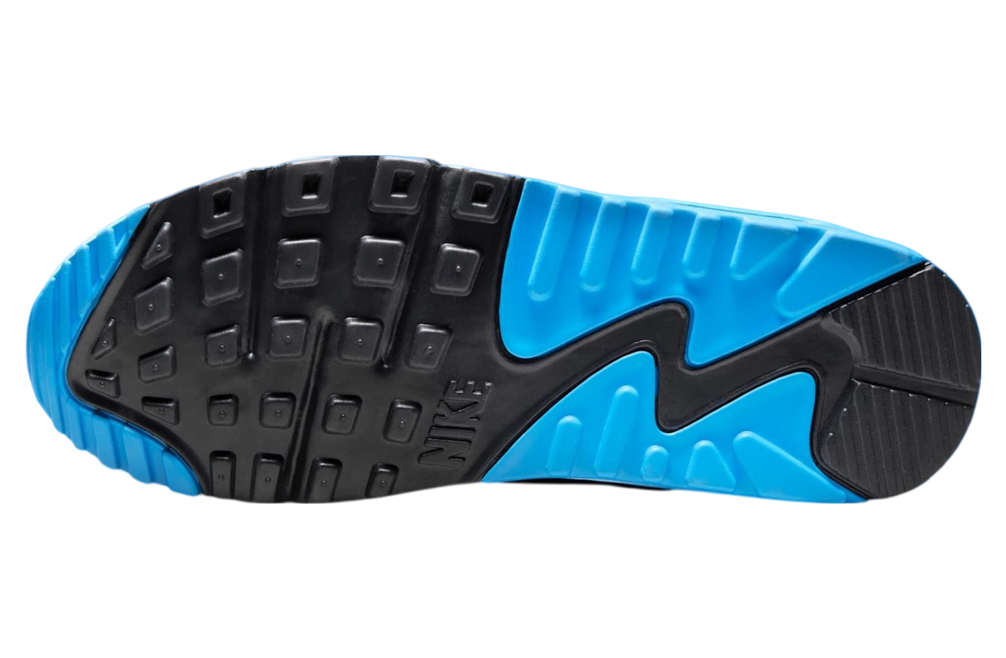 Nikes Air Max 90 Platinum Tint / Blue Lightning
