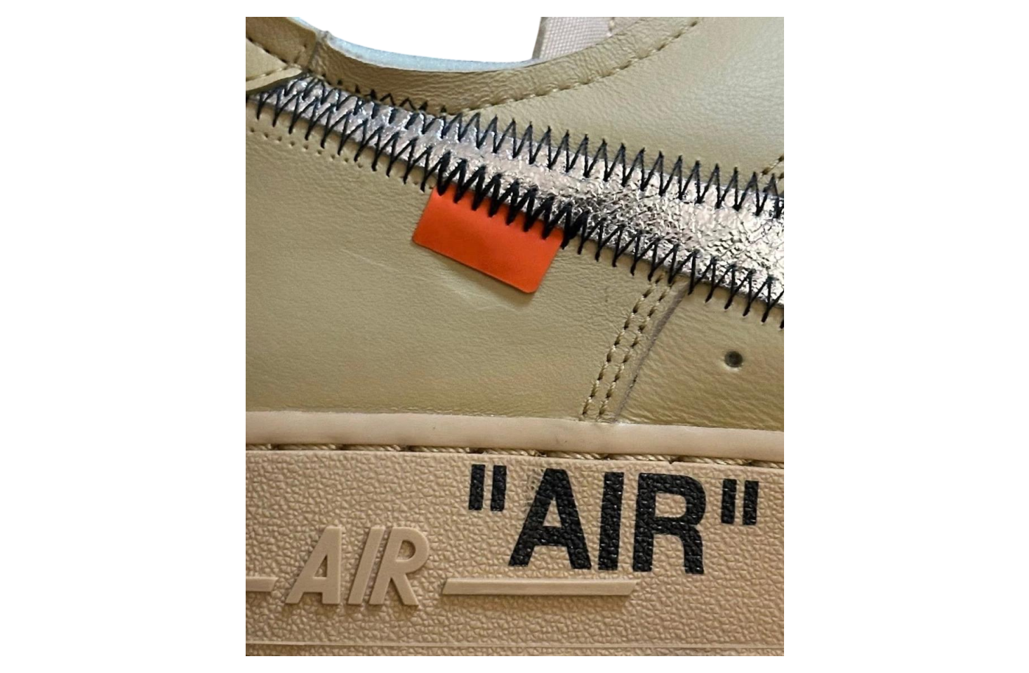 Off-white X Nike Air Force 1 Low Sesame / Silver