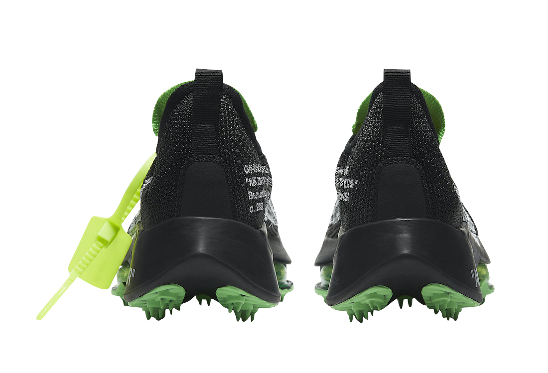 Off-White x Nike Air Zoom Tempo NEXT% Black Scream Green CV0697-001