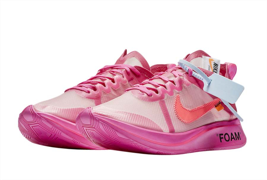 OFF-WHITE x Nike Zoom Fly SP Tulip Pink AJ4588-600 - KicksOnFire.com