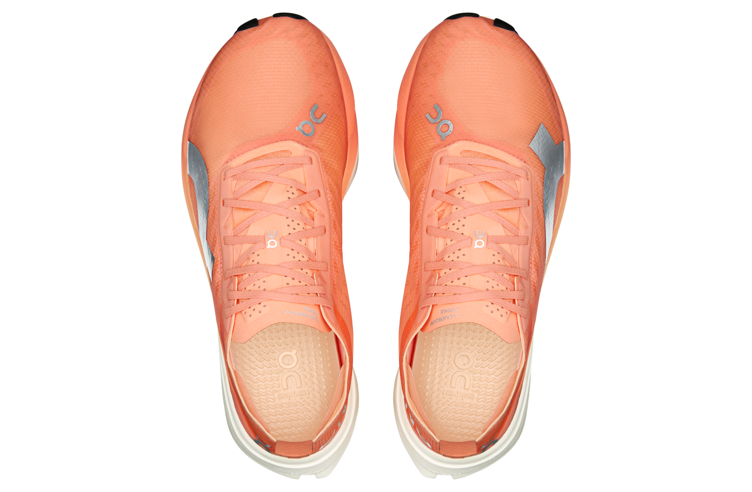 On Cloudboom Strike Sunstone / White