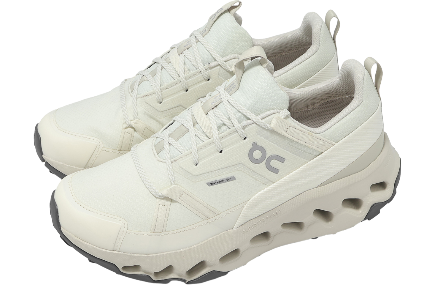 国内配送 On CLOUDHORIZON WATERPROOF GHOST/IVORY On Men's Cloudhorizon Waterproof Hiking Shoes - Ghost/Ivory