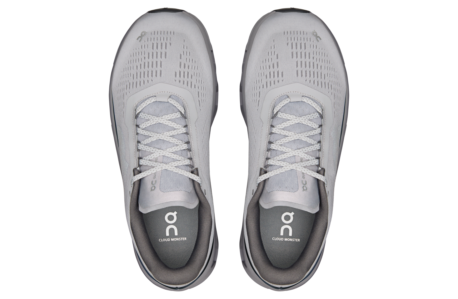 On Cloudmonster 1 Glacier / Alloy