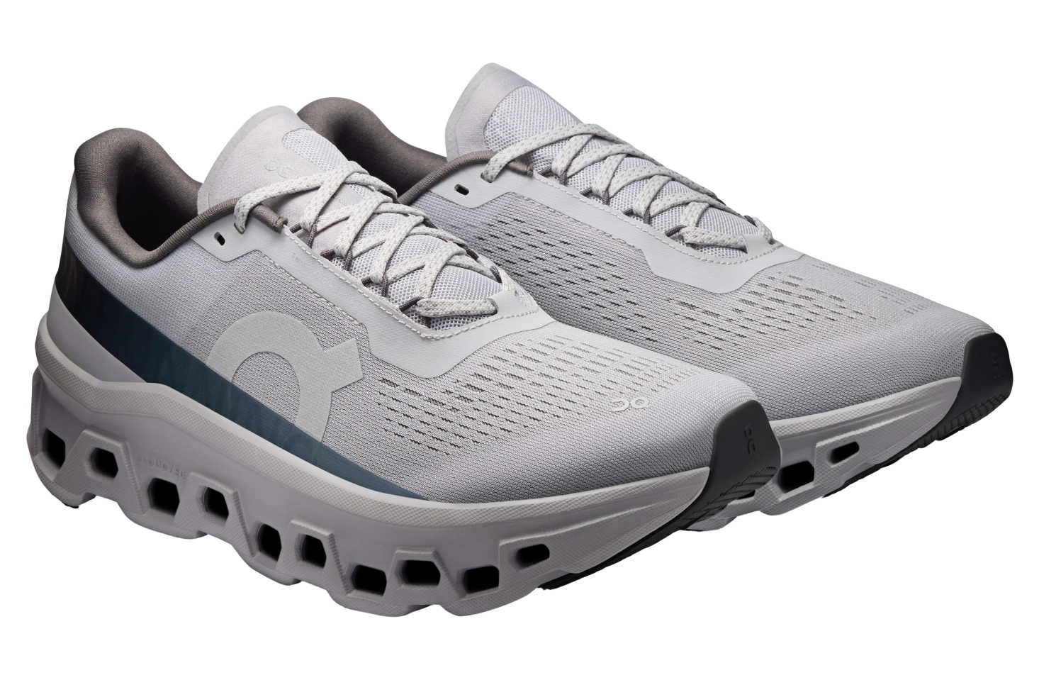 On Cloudmonster 1 Glacier / Alloy