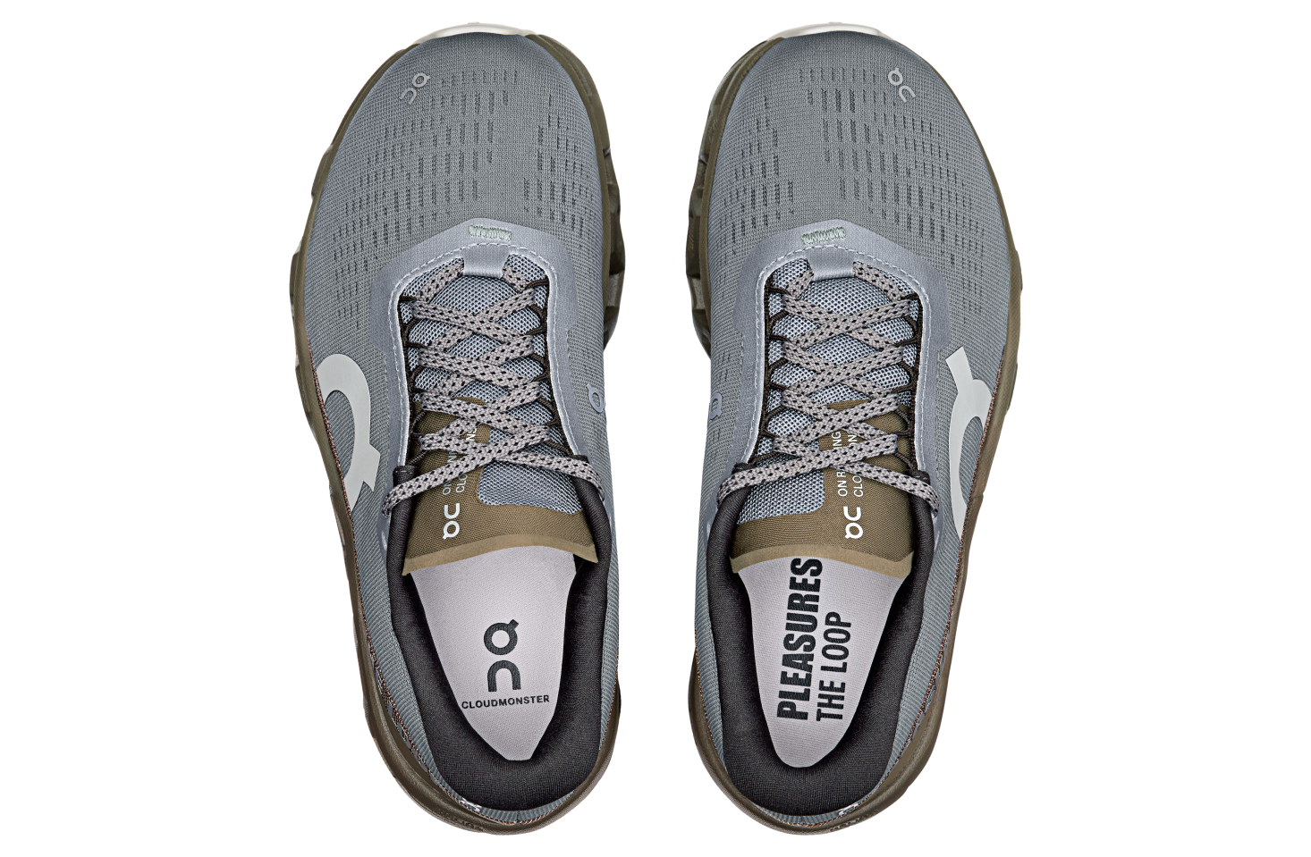 On Cloudmonster 2 Pleasures x The Loop WMNS Mist / Olive