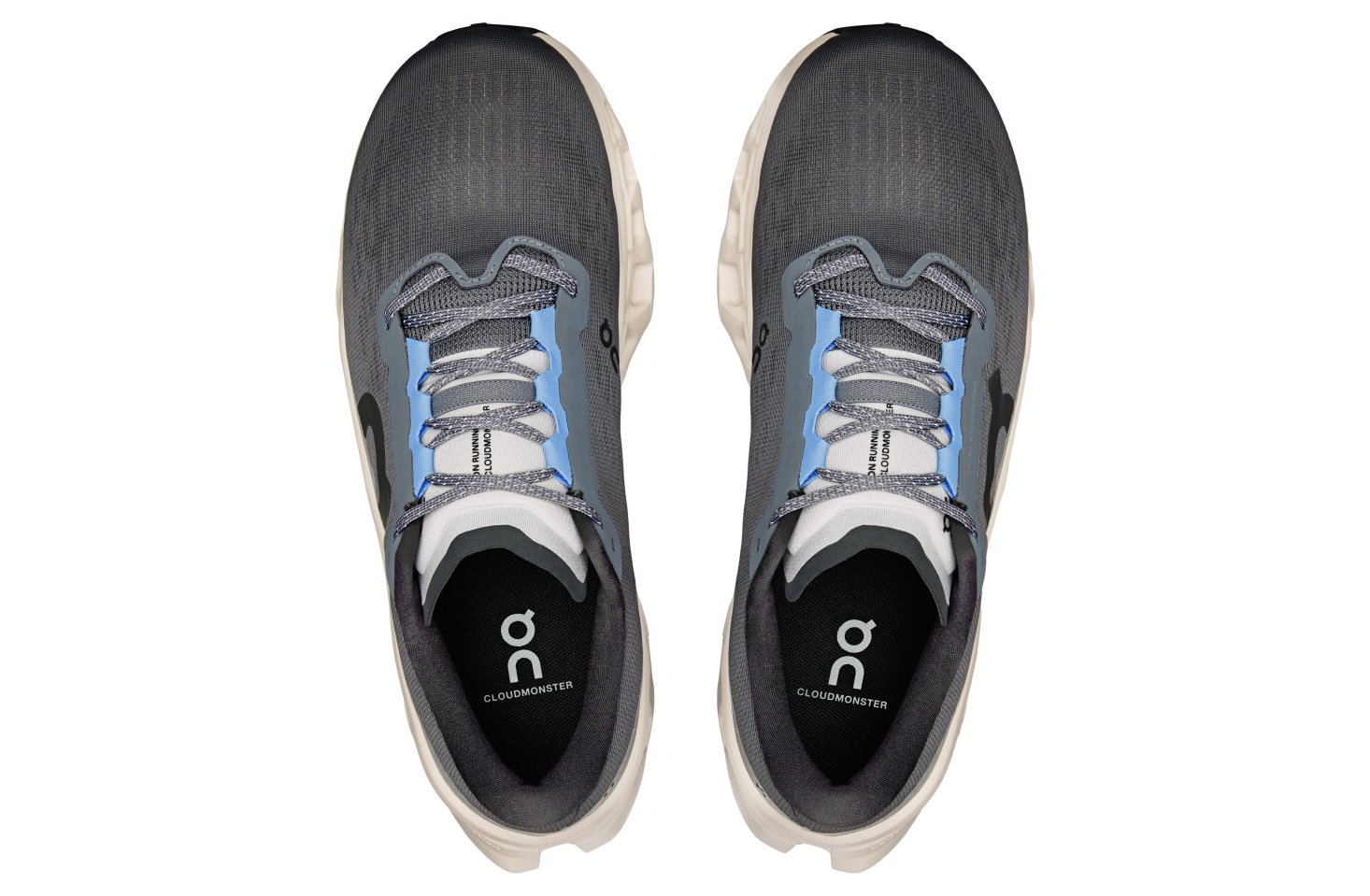 On Cloudmonster 3 Rock / Silver