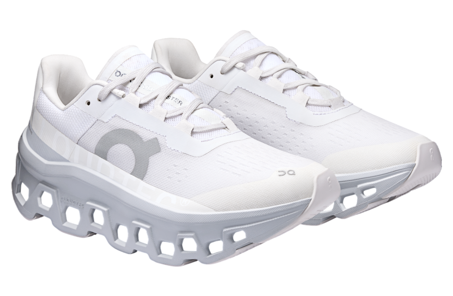 On Cloudmonster WMNS White / Glacier