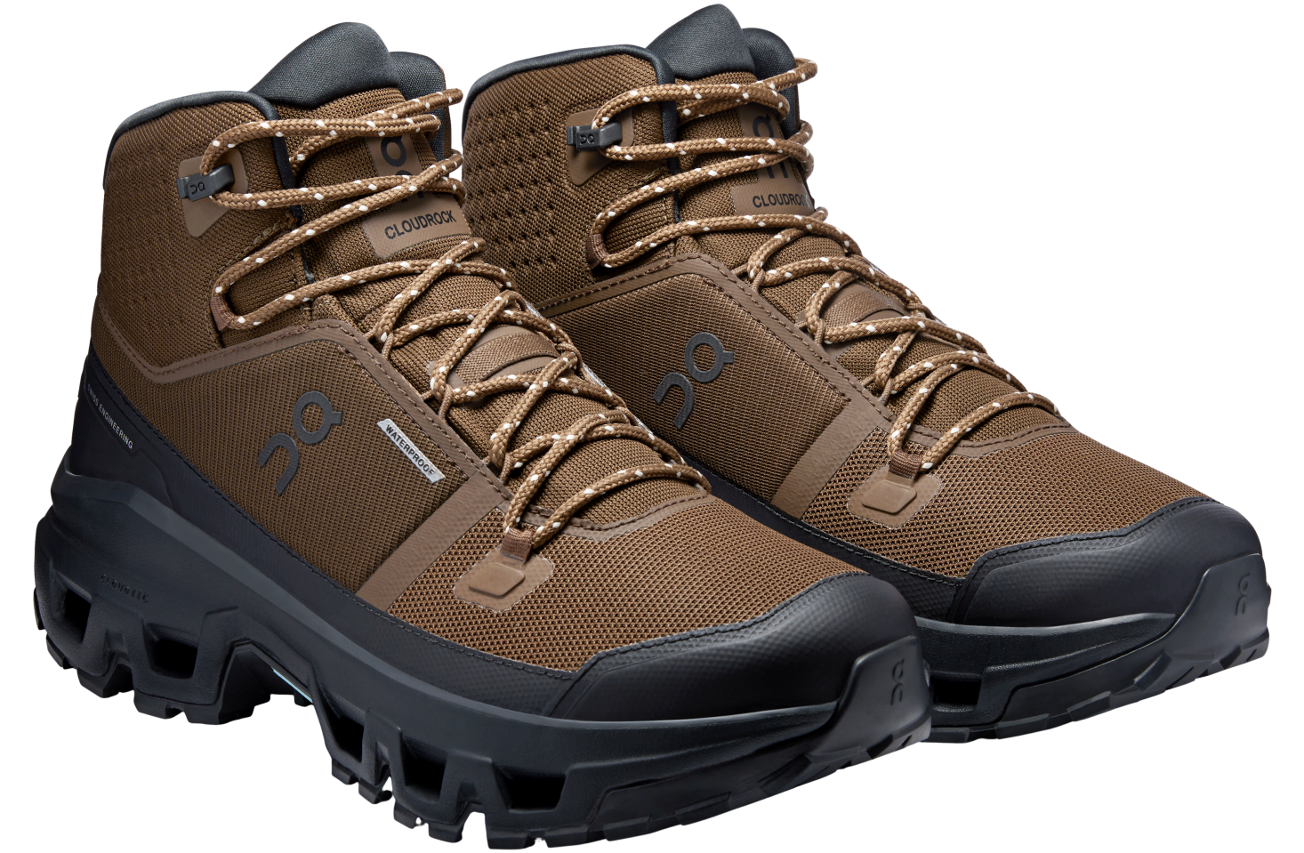 On Cloudrock Mid Waterproof Earth / Black