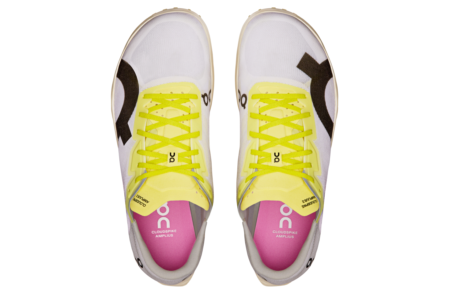 On Cloudspike Amplius 2 White / Raspberry