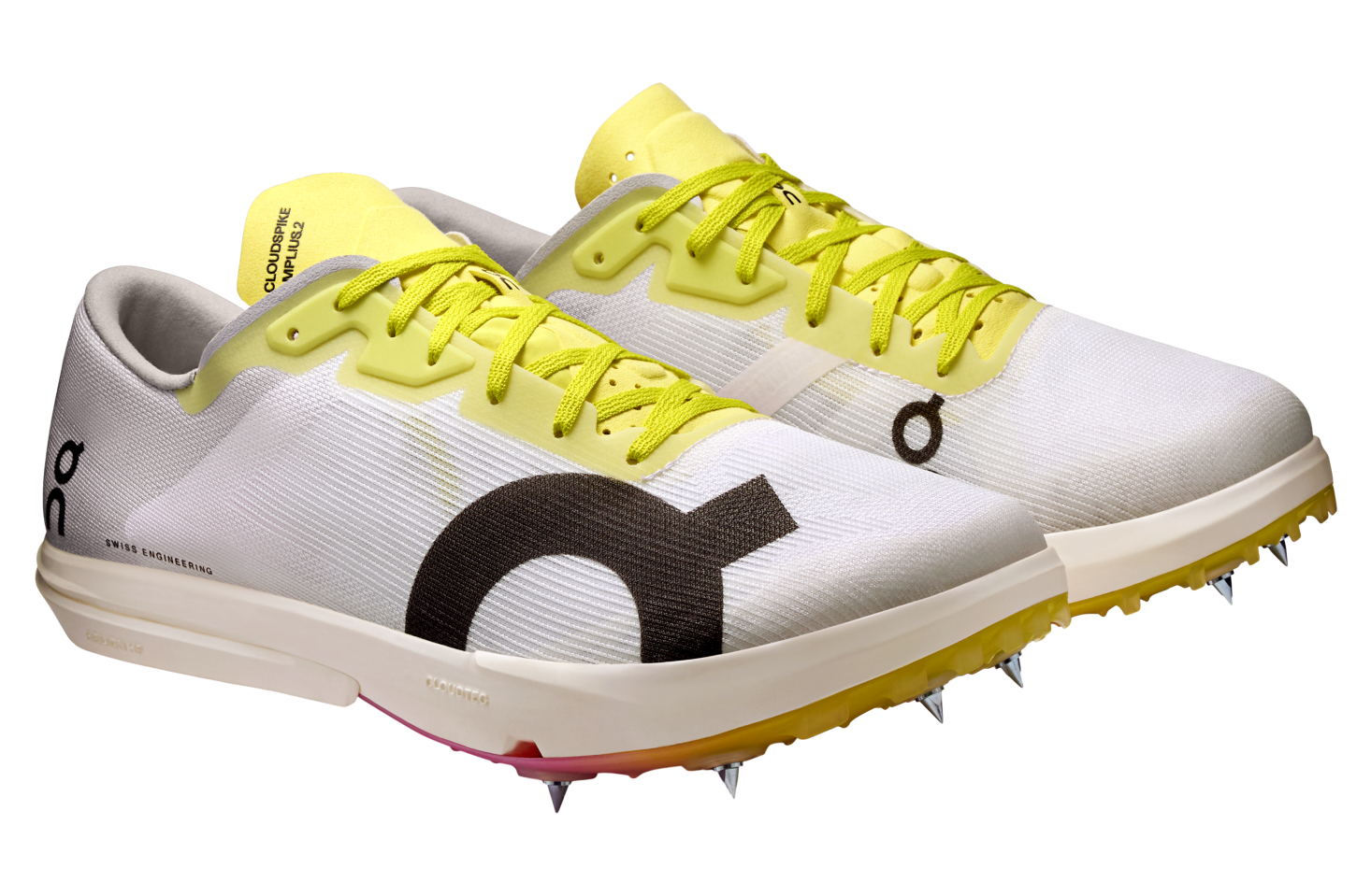 On Cloudspike Amplius 2 White / Raspberry
