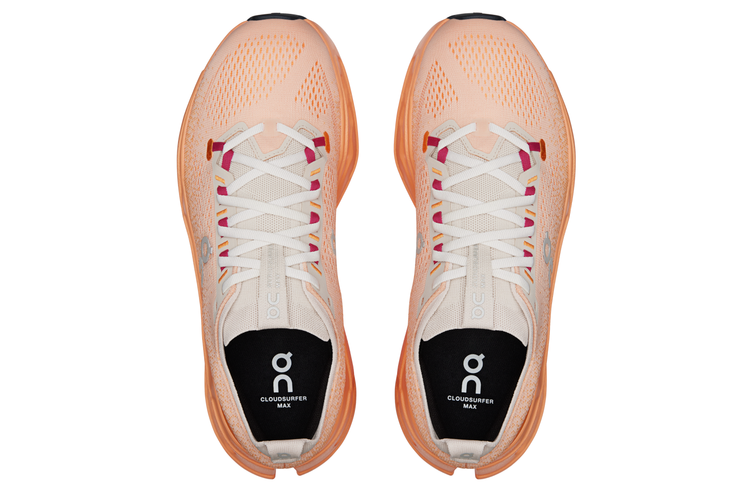 On Cloudsurfer Max Pearl / Tangerine