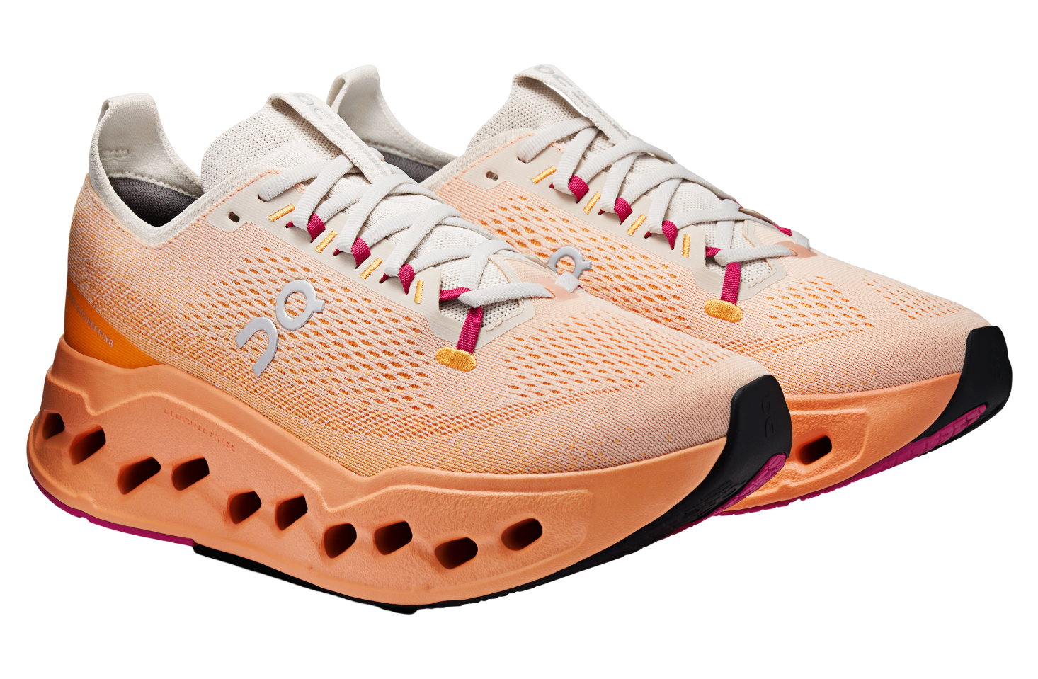 On Cloudsurfer Max Pearl / Tangerine