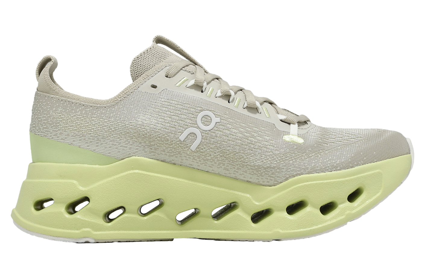 On Cloudsurfer Max Pelican / Limelight